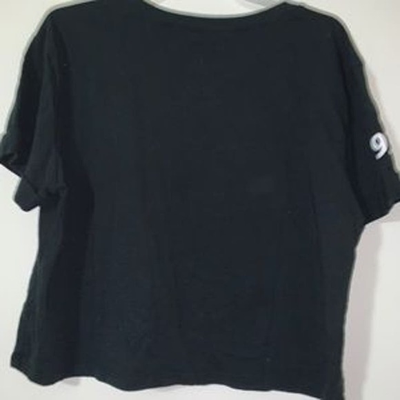 Polaroid Black Cropped Gaphic Tee Crop Top Short Sleeve Women's Size Small - Picture 4 of 6